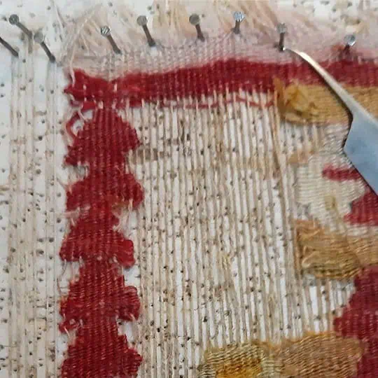 tapijt kilim restauratie - voor